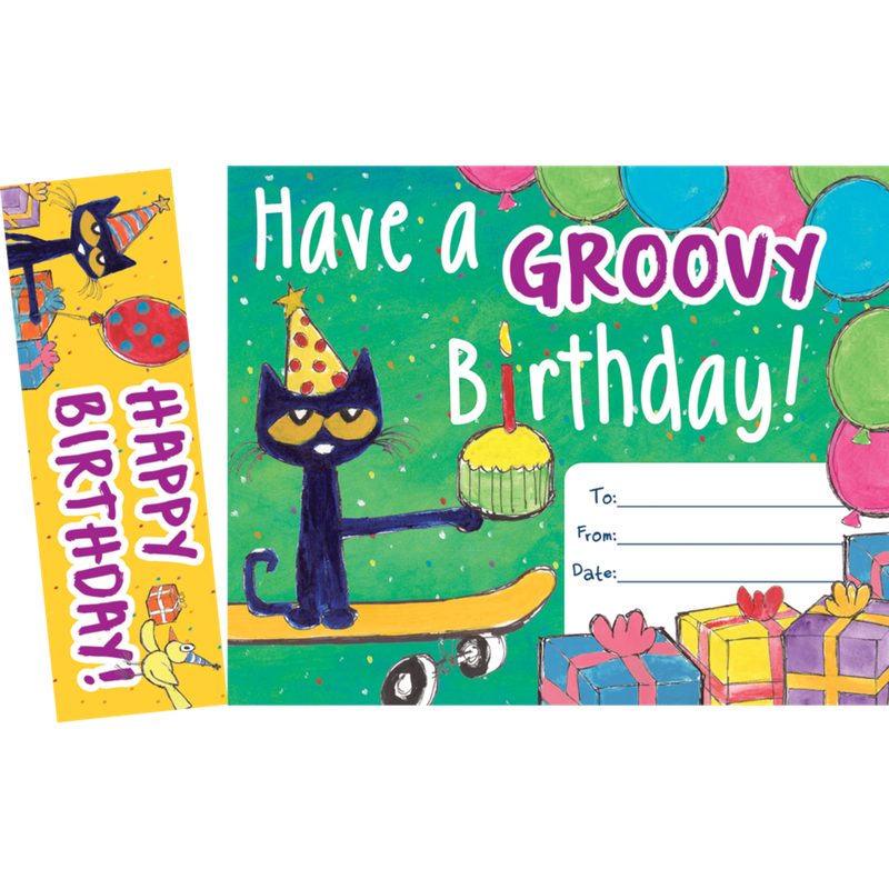 Pete the Cat® Groovy Birthday! Bookmark Awards