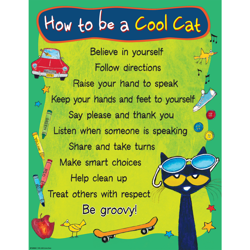 Pete the Cat® How to be a Cool Cat Chart