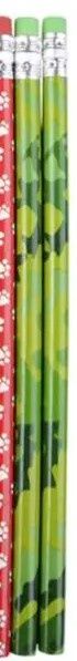 30 pk of green Camo Pencils, La Luna Bell SKU LU078-PEASTCA