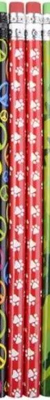 30 pk  pencil, Paw Print Luna Bell SKU LU078-PEASTCA