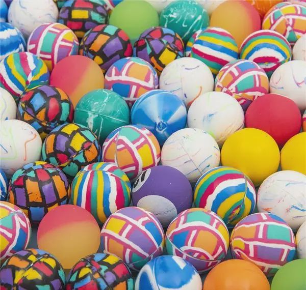 12 pk, 27mm 1&quot; Hi-Bounce Ball Mix, SKU LU078-BAAST27