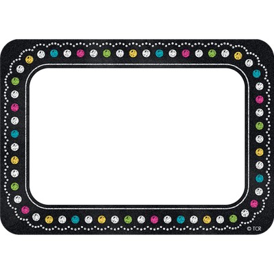 Chalkboard Brights Name Tags/Labels