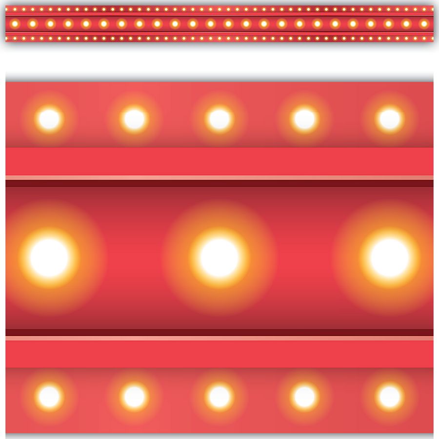 Red Marquee Straight Border Trim