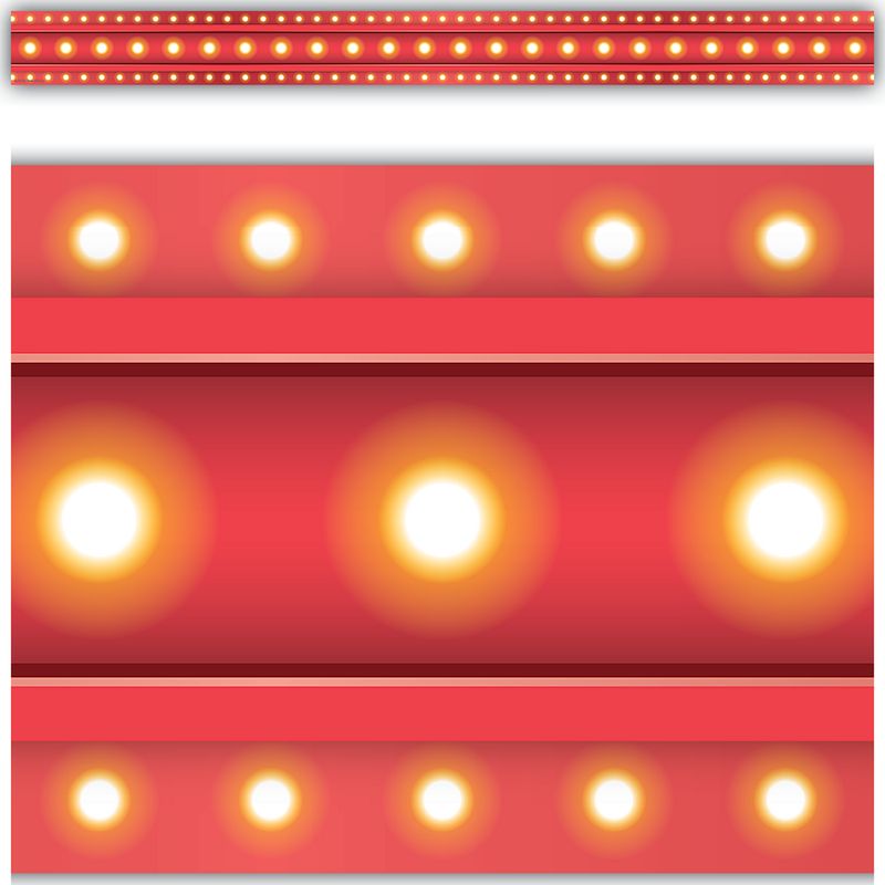 Red Marquee Straight Border Trim