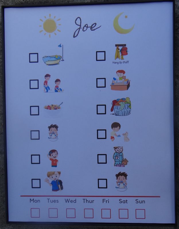 Customizable Chore Chart