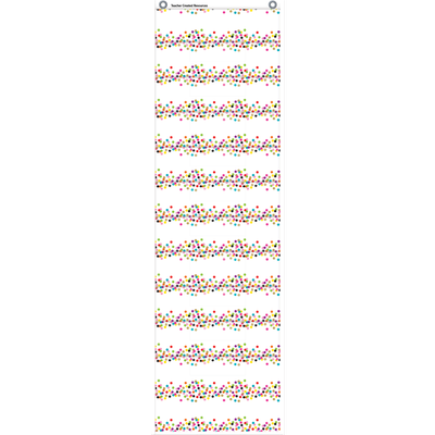 Confetti 10 Pocket File Storage Pocket Chart (14" x 58")