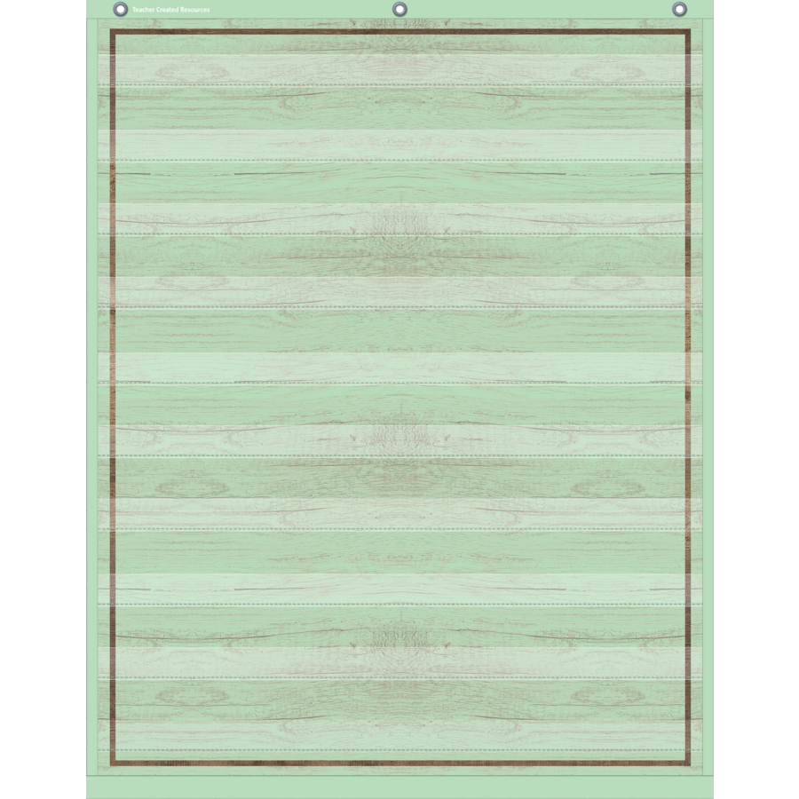 Mint Painted Wood 10 Pocket Chart (34&quot; x 44&quot;)