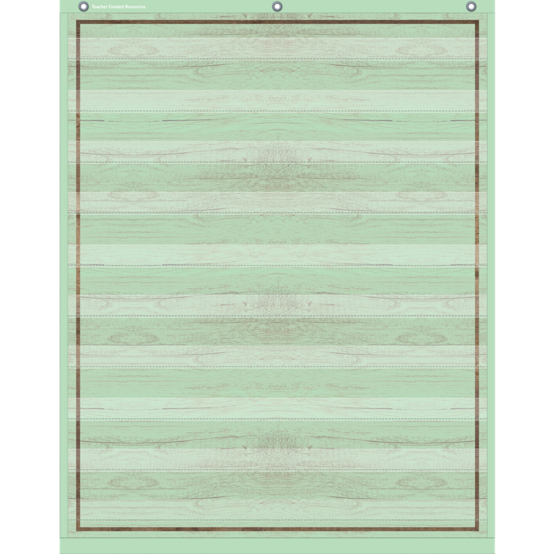 Mint Painted Wood 10 Pocket Chart (34&quot; x 44&quot;)