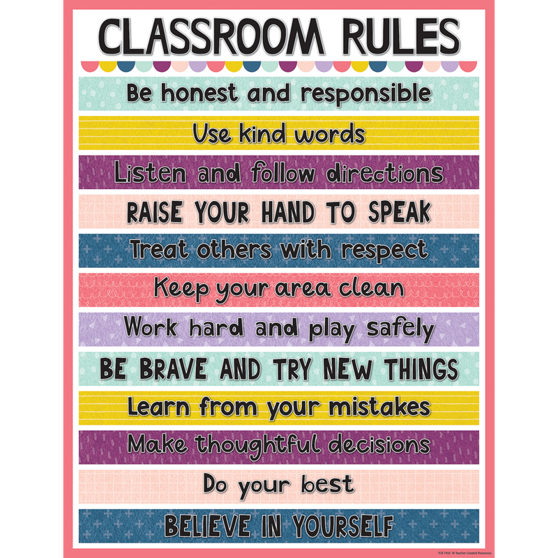 Oh Happy Day Classroom Rules Chart