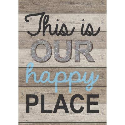 This Is Our Happy Place Positive Poster