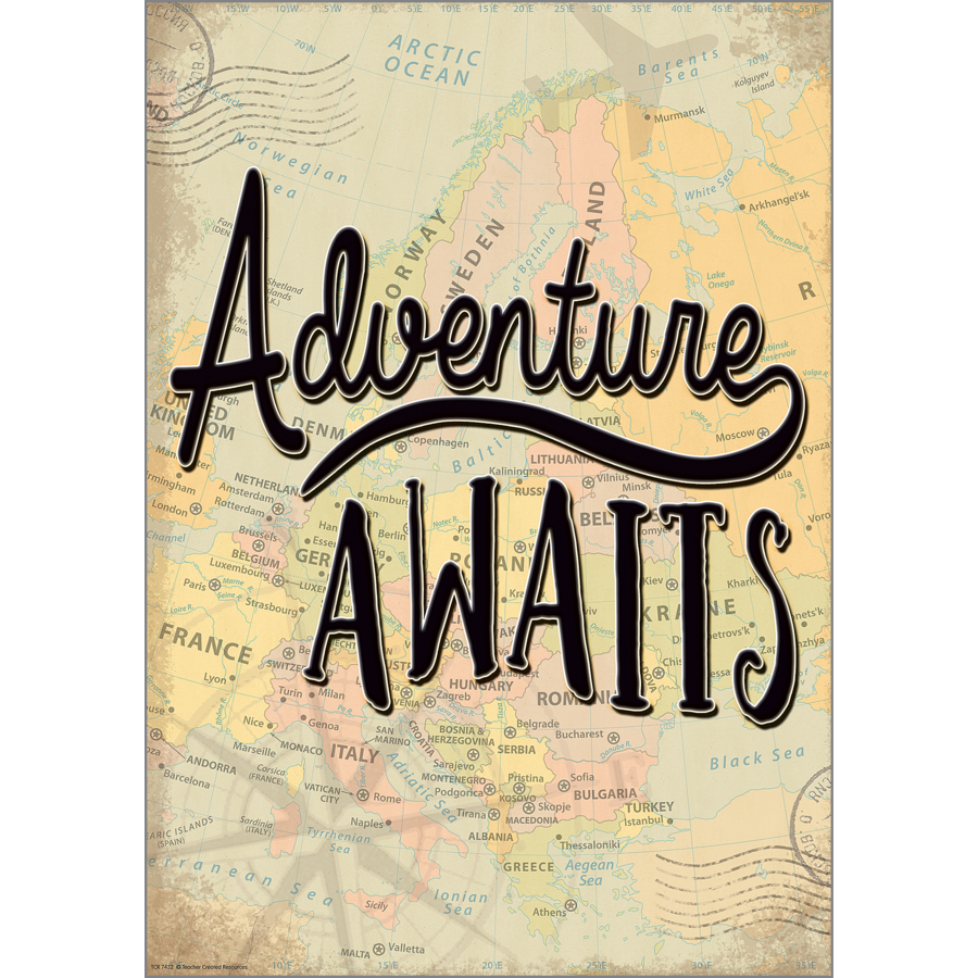 Adventure Awaits Positive Poster