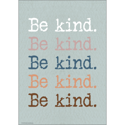 Be Kind. Be Kind. Be Kind. Positive Poster