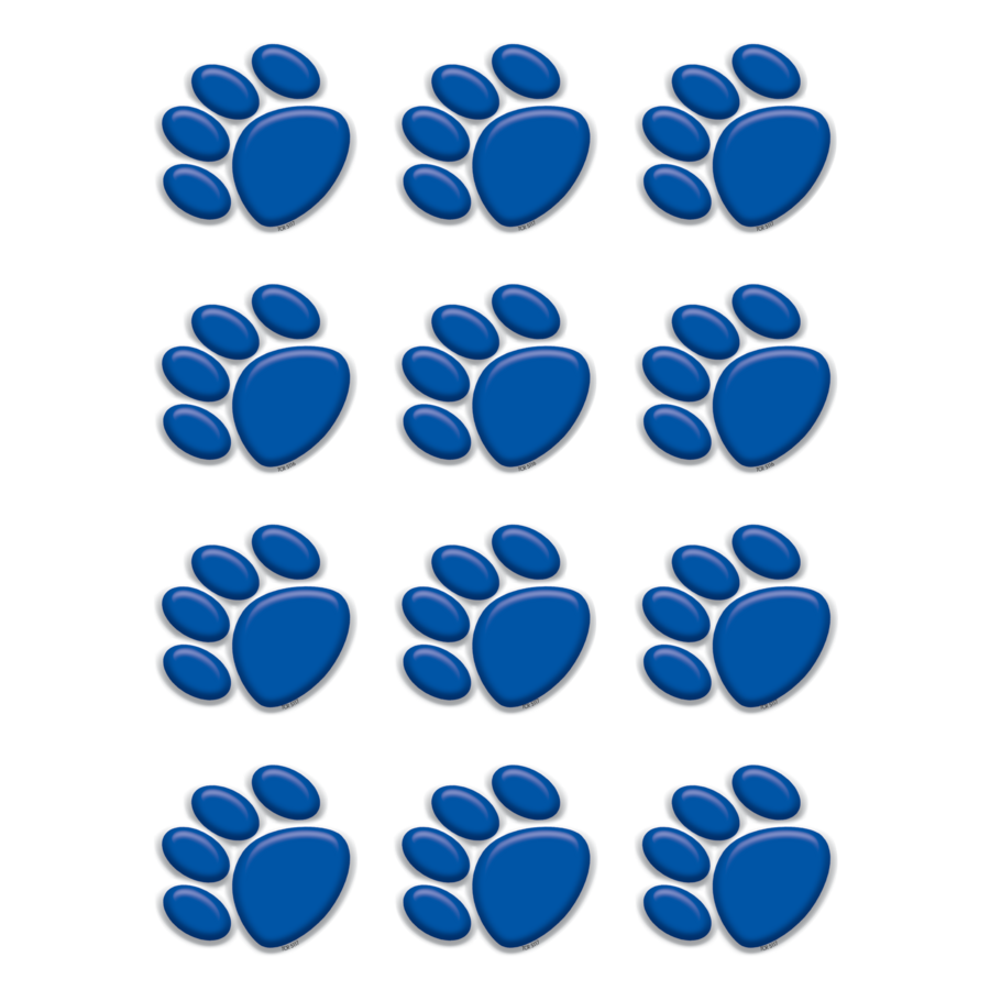 Blue Paw Prints Mini Accents