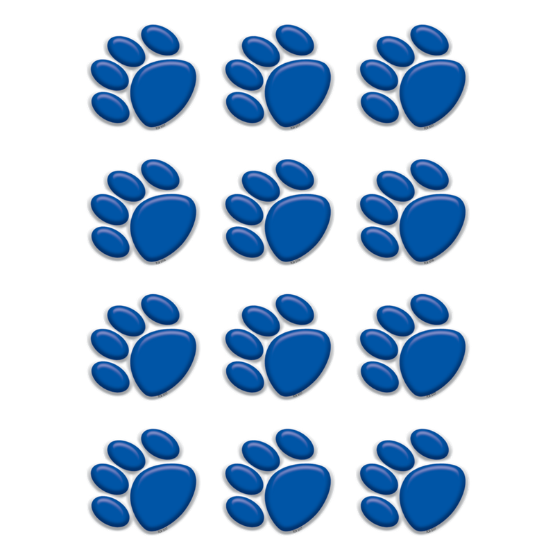 Blue Paw Prints Mini Accents