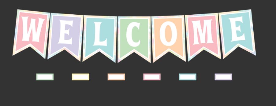 Pastel Pop Welcome Banner