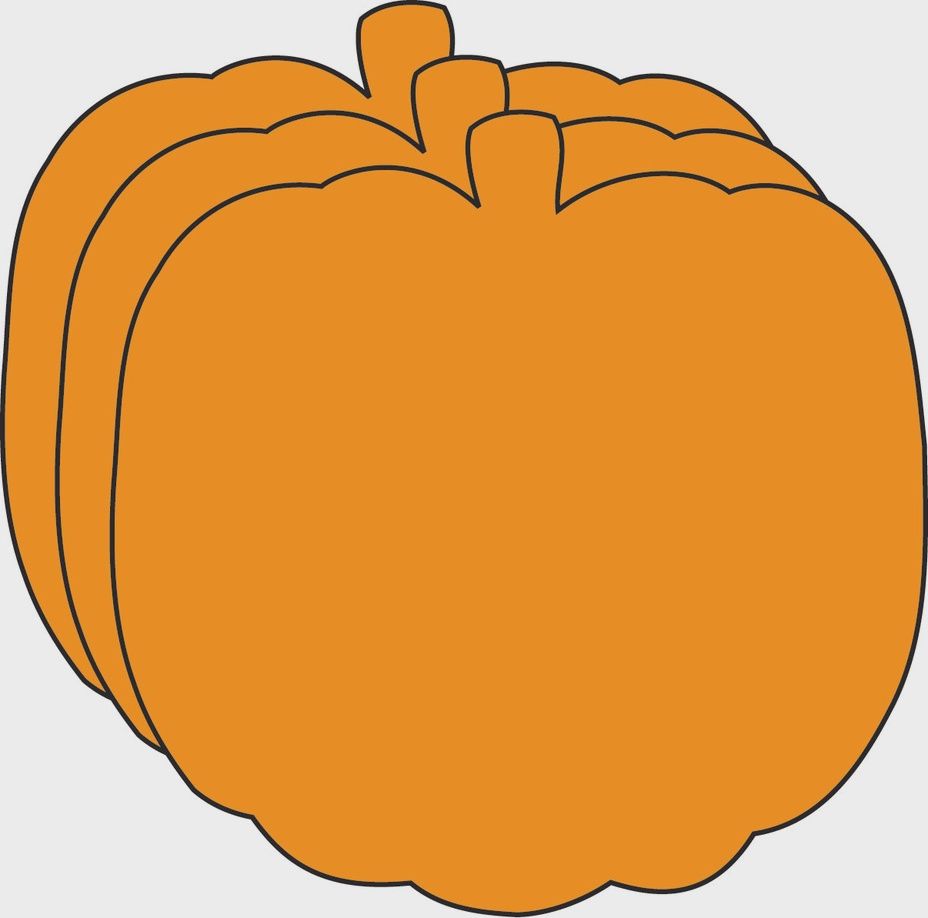 Die-Cut Magnetic - Small Single Color Pumpkin