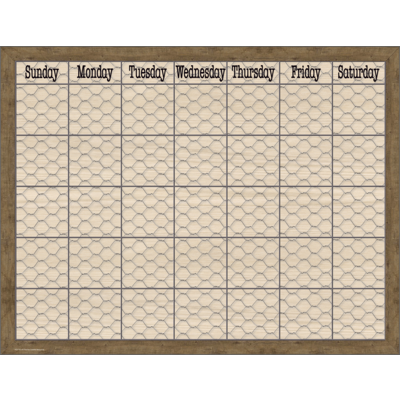 Home Sweet Classroom Chicken Wire Calendar Chart