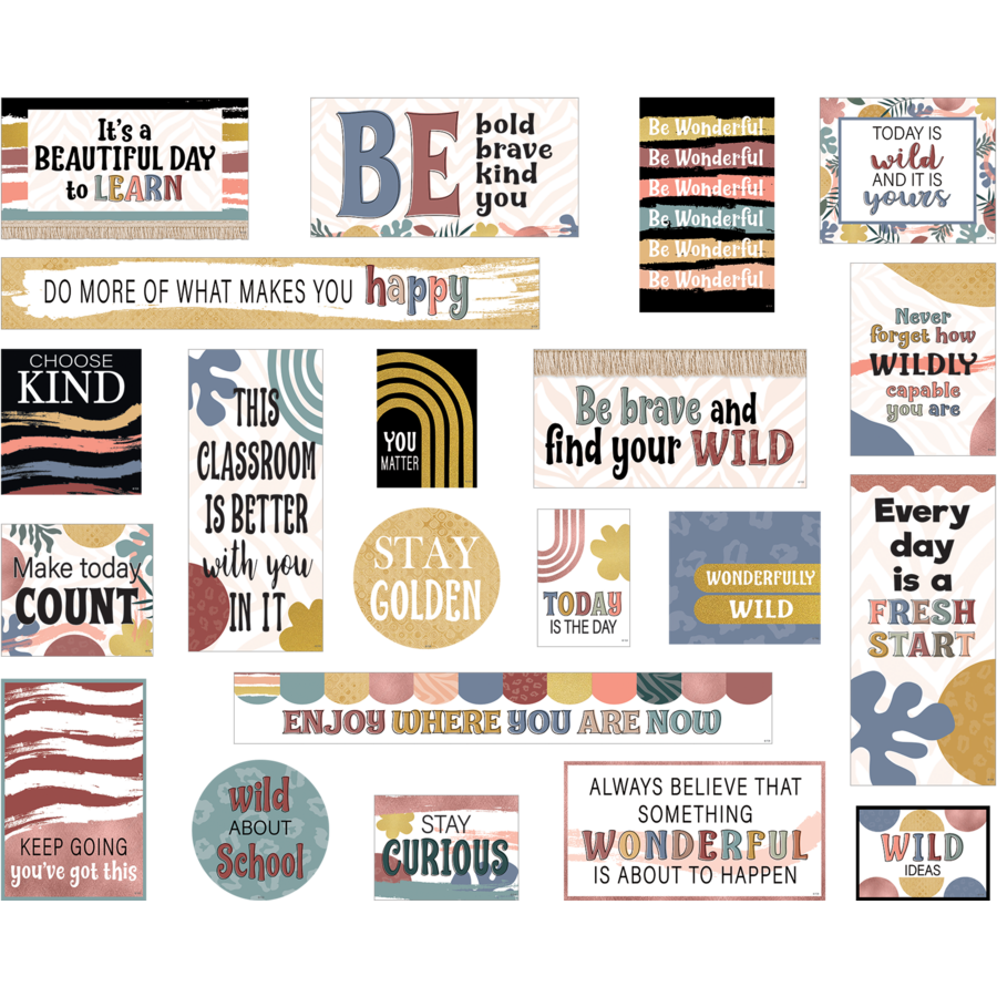 Wonderfully Wild Mini Bulletin Board Set