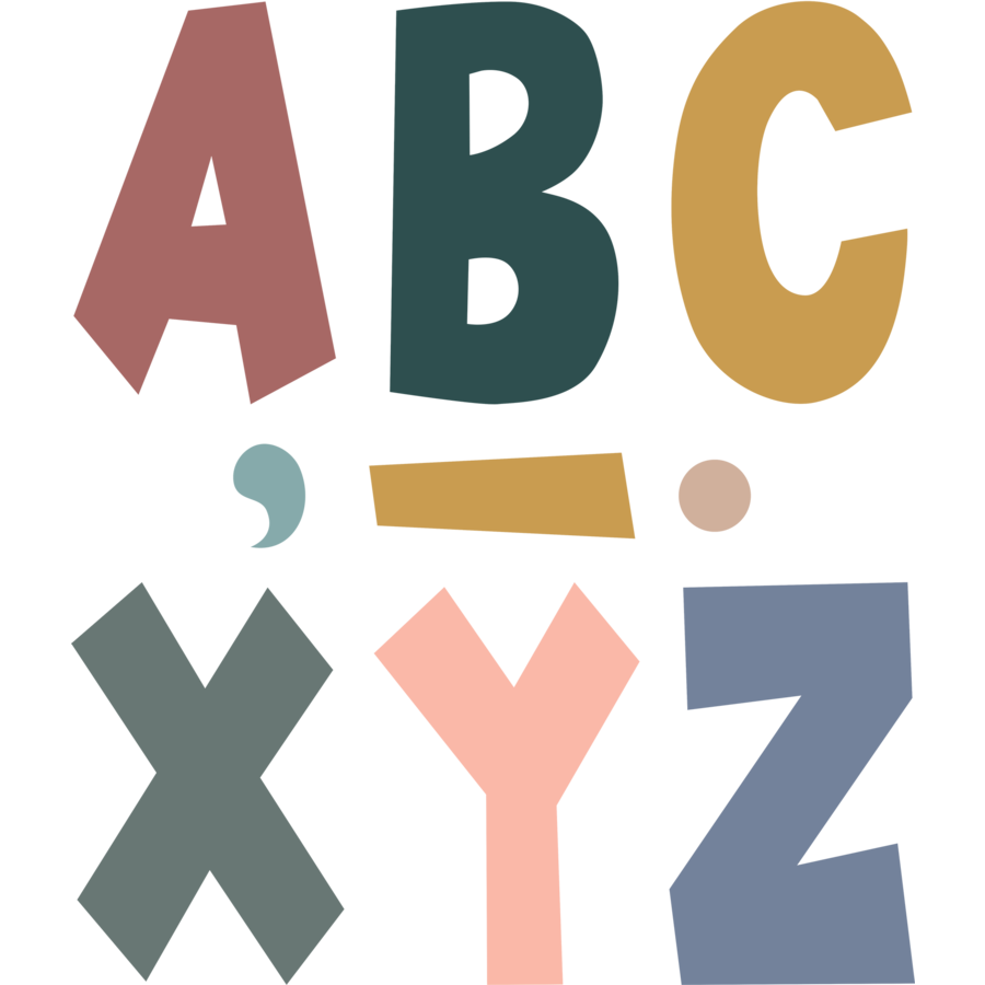 Wonderfully Wild Fun Font Letters 7&quot;