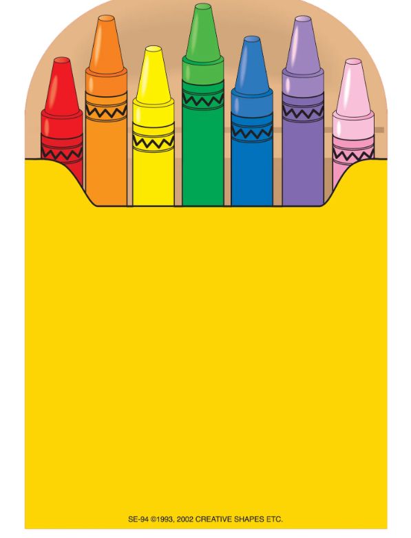 Large Notepad crayons