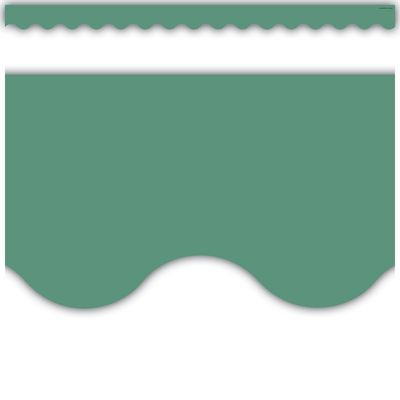 Eucalyptus Green Scalloped Border Trim