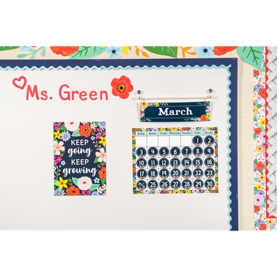 Navy Scalloped Border Trim