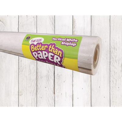 Fun Size Vertical White Shiplap Better Than Paper® Bulletin Board Roll