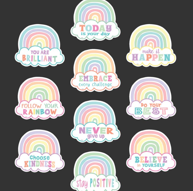 Pastel Pop Positive Sayings Accents
