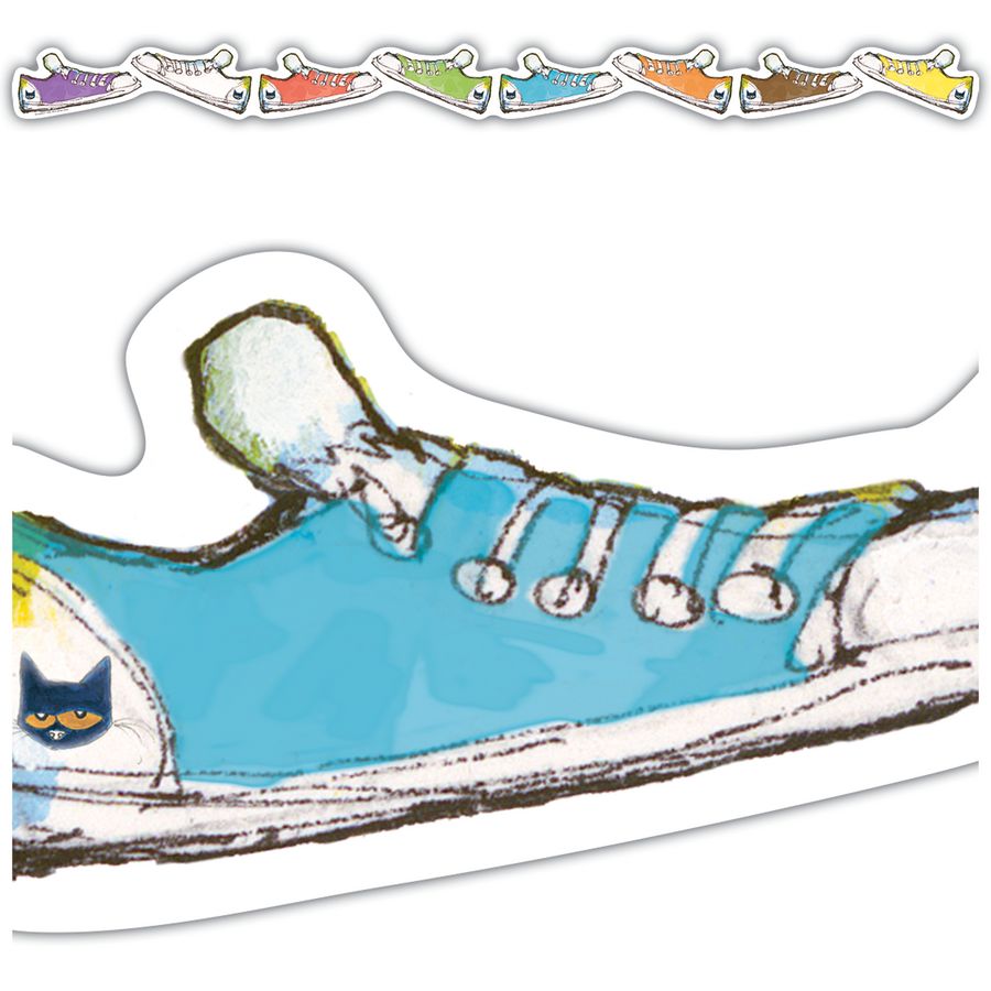 Pete the Cat® Groovy Shoes Die-Cut Border Trim