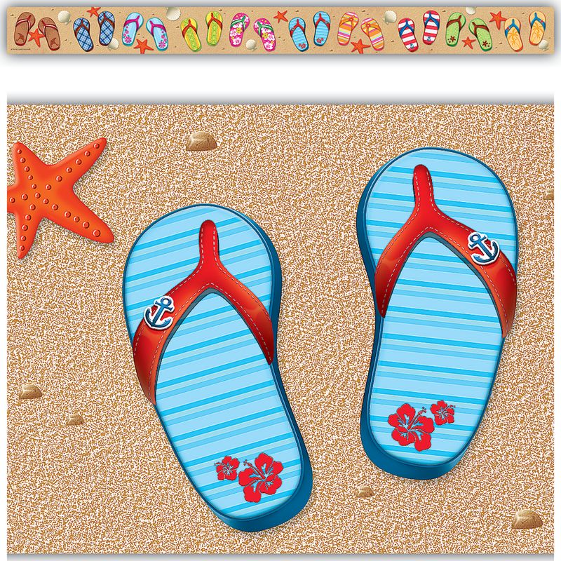 Flip Flops Straight Border Trim