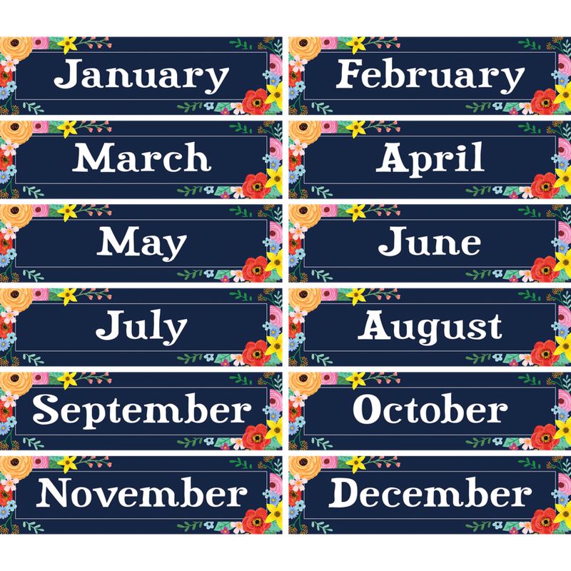 Wildflower/ Months of the Year