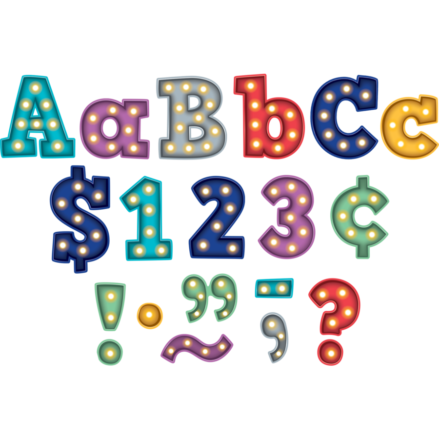 Marquee Bold Block 4&quot; Letters Combo Pac