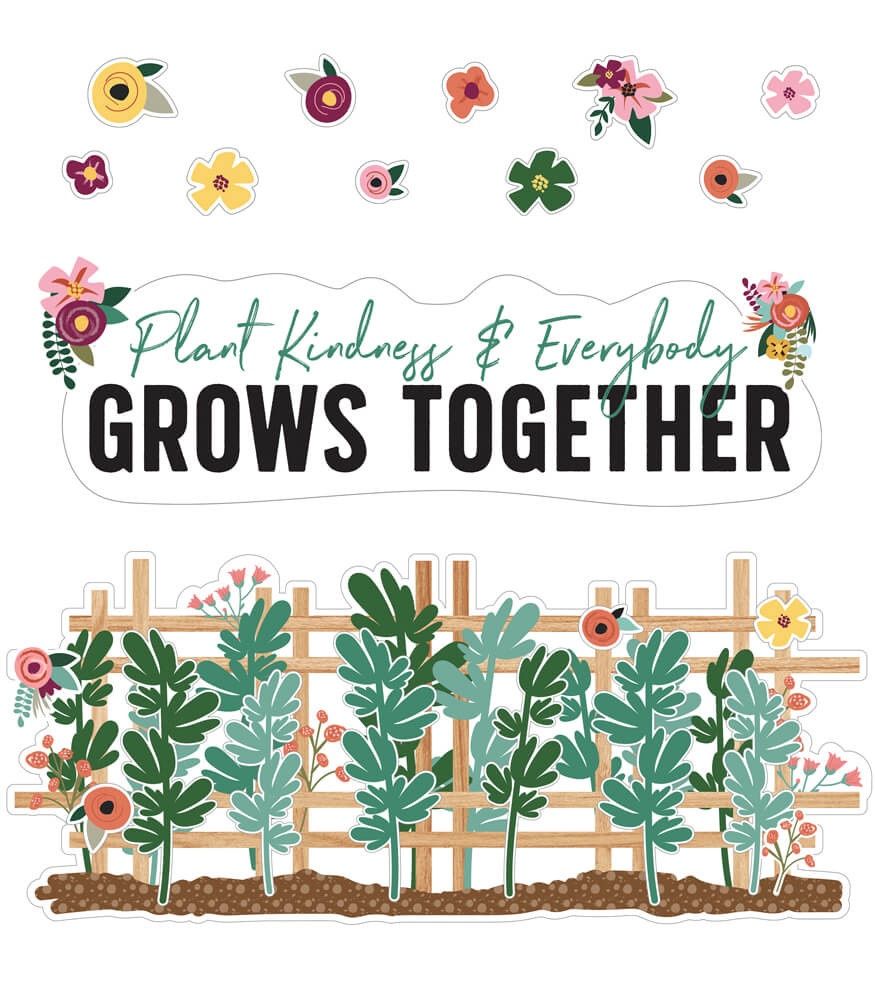Grow Together Plant Kindness &amp; Everybody Grows Together Bulletin Board Set
