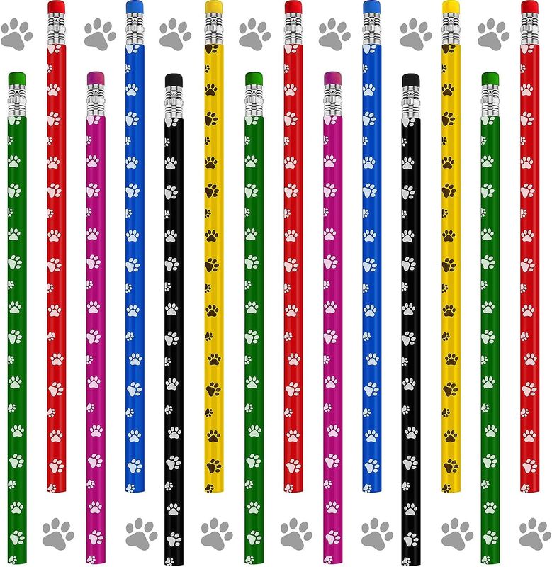 Small Paw Prints/Red, Black, Pink, Blue, Green, Yellow