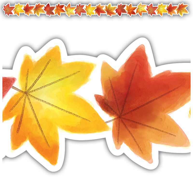 Fall Leaves Die-Cut Border