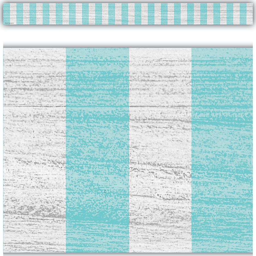 Vintage Blue Stripes Straight Border Trim