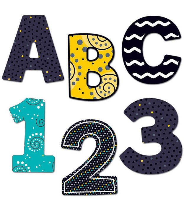 Black, White &amp; Bold EZ Letters