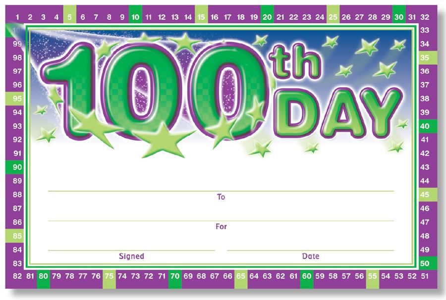 100th Day - Anytime Awards