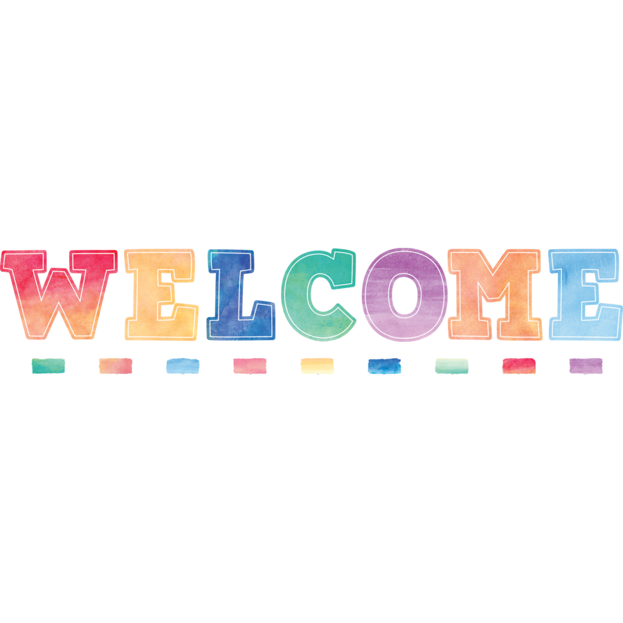 Watercolor Welcome Bulletin Board