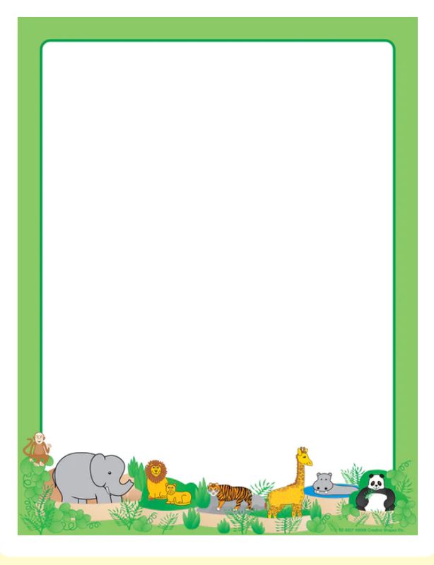 Zoo Animals Designer Paper