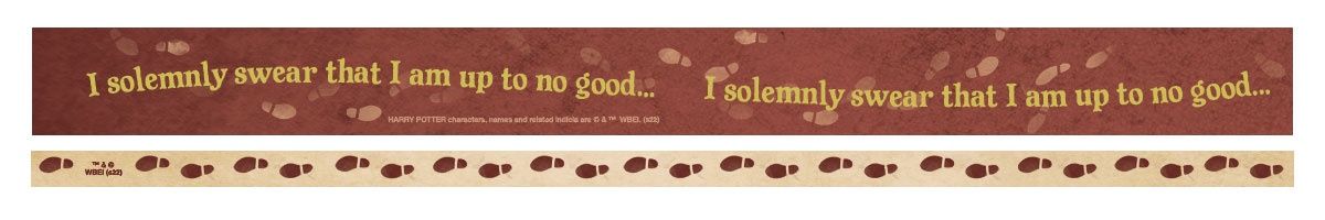 Harry Potter Washi Tape Set- Marauder&#39;S Map