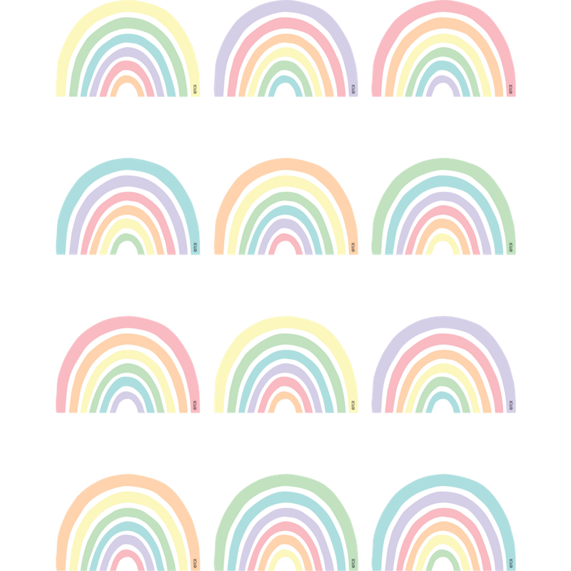 Pastel Pop Rainbows Mini Accents