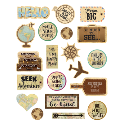 Travel the Map Stickers