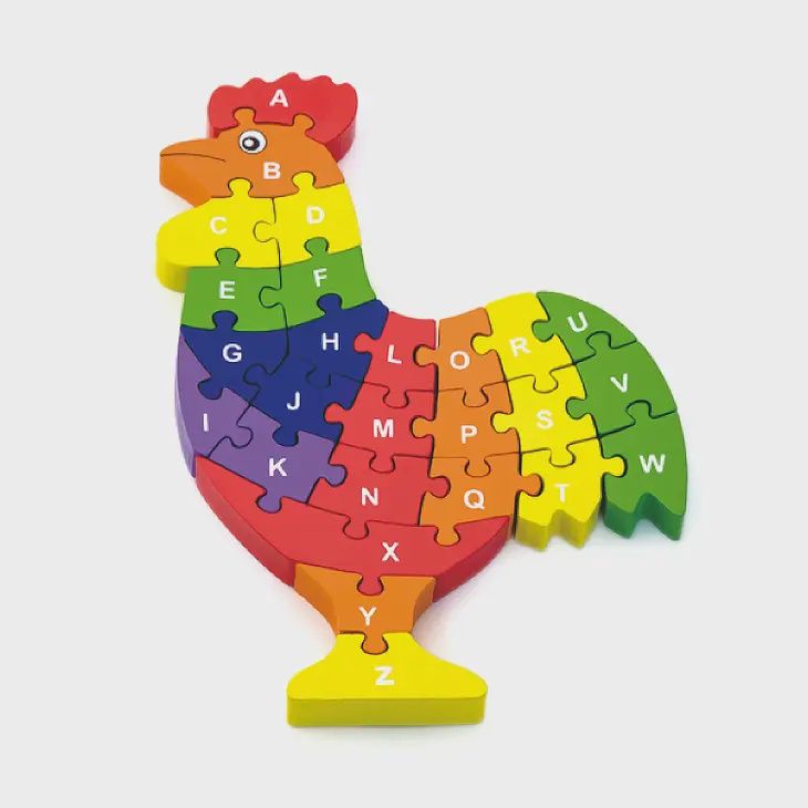 3D Wooden Rooster Puzzle