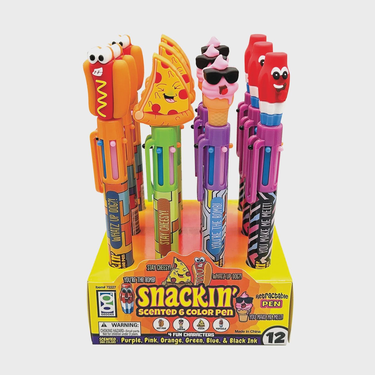 Snackin&#39; Scented 6 Colored Pens