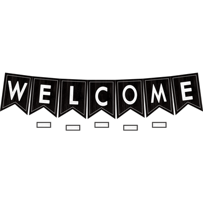 Modern Farmhouse Pennants Welcome Bulletin Board