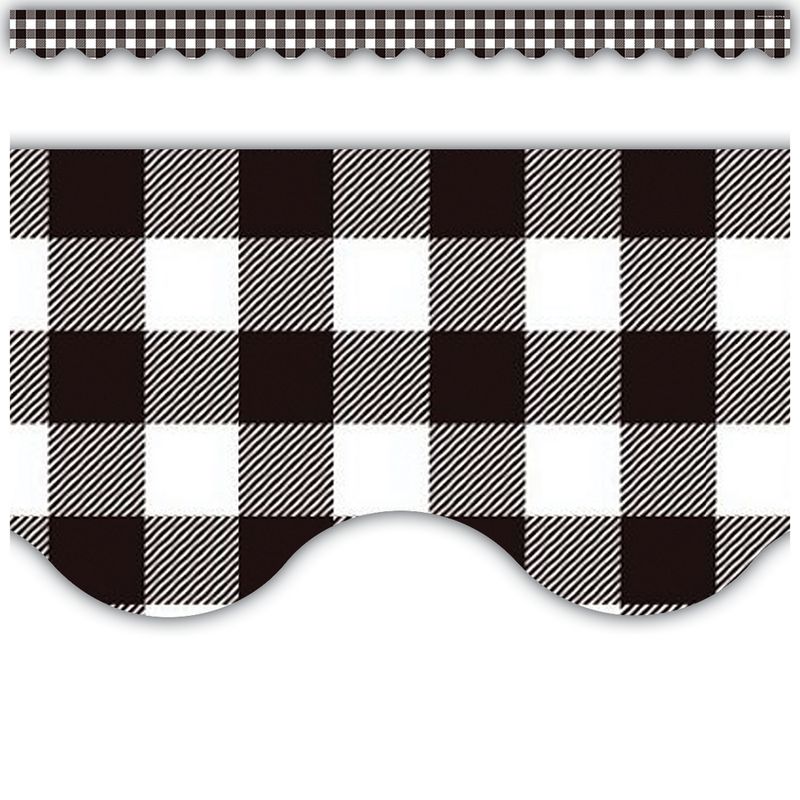 Black and White Gingham Boarder/trim