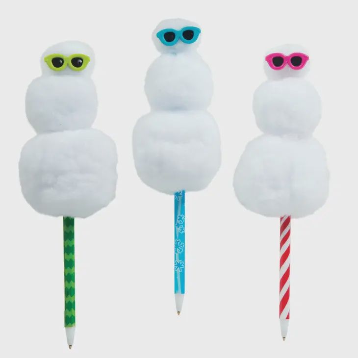 Squishy Snowmen Pen/Pink/Blue/Green
