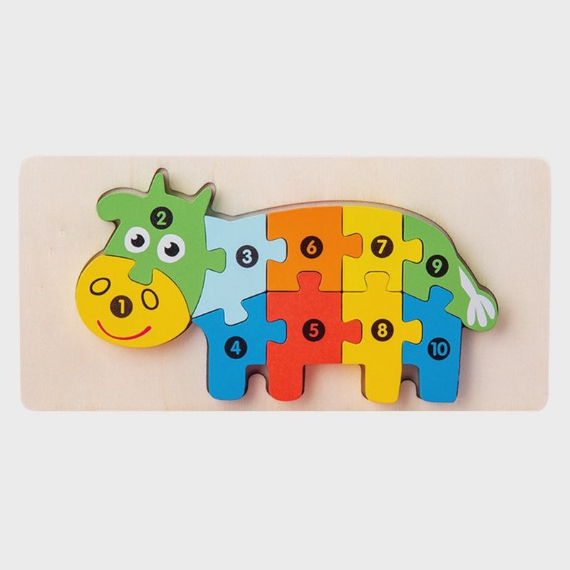 Wooden Cow Preschool Puzzle