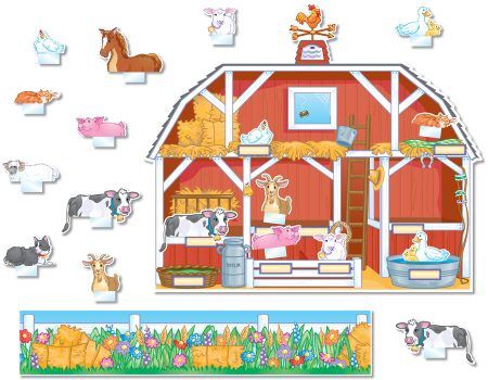 Barnyard Pocket Chart - Bulletin Board